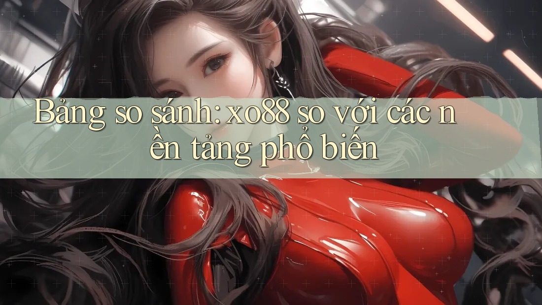Bảng so sánh: xo88 so với các nền tảng phổ biến