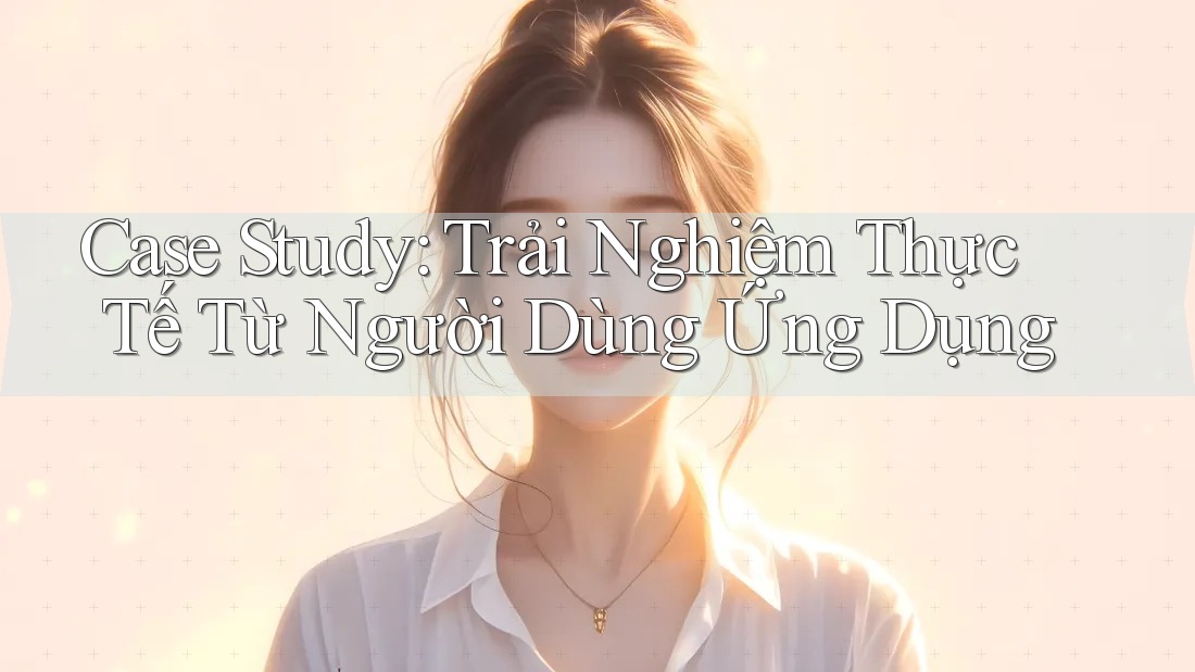 Case Study: Trải Nghiệm Thực Tế Từ Người Dùng Ứng Dụng Case Study: Trải Nghiệm Thực Tế Từ Người Dùng Ứng Dụng
