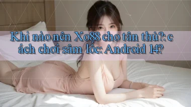 Khi nào nên Xo88 cho tân thủ cách chơi sâm lốc Android 14