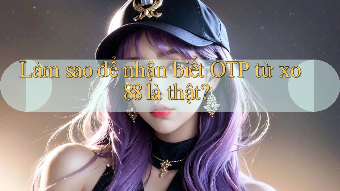 Làm sao để nhận biết OTP từ xo88 là thật?