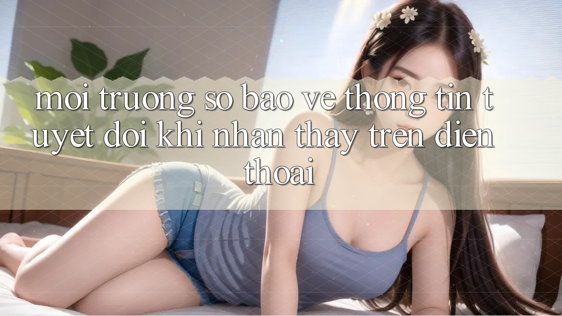 Môi trường số Bảo vệ thông tin Tuyệt Đối Khi Nhận thấy Trên Điện Thoại