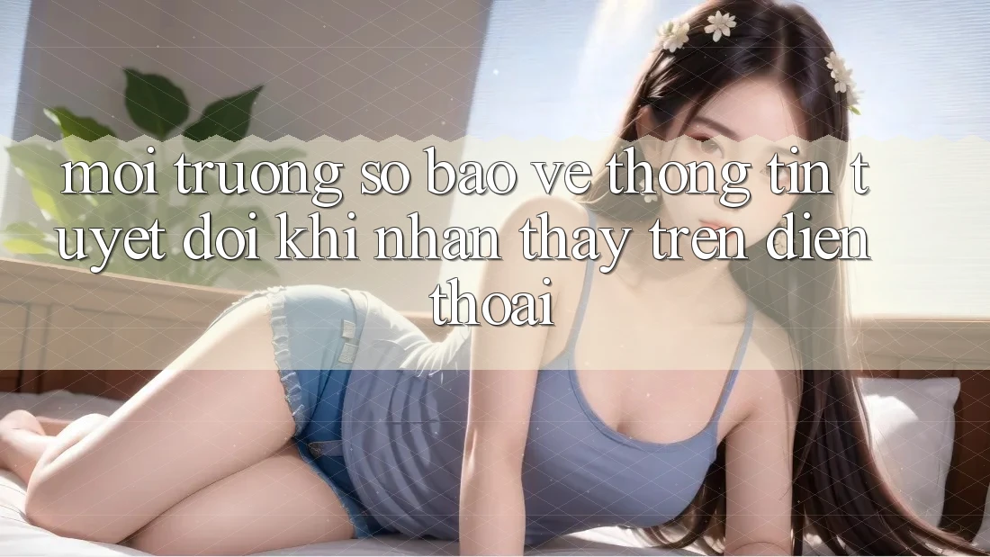 Môi trường số Bảo vệ thông tin Tuyệt Đối Khi Nhận thấy Trên Điện Thoại Môi trường số Bảo vệ thông tin Tuyệt Đối Khi Nhận thấy Trên Điện Thoại