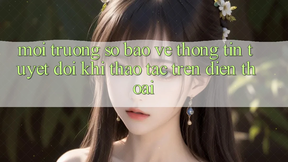 Môi trường số Bảo vệ thông tin Tuyệt Đối Khi Thao tác Trên Điện Thoại