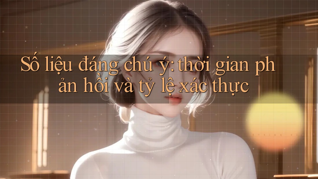 Số liệu đáng chú ý: thời gian phản hồi và tỷ lệ xác thực