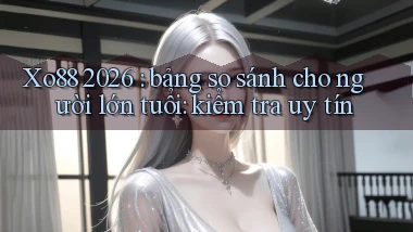 Xo88 2026 bảng so sánh cho người lớn tuổi kiểm tra uy tín