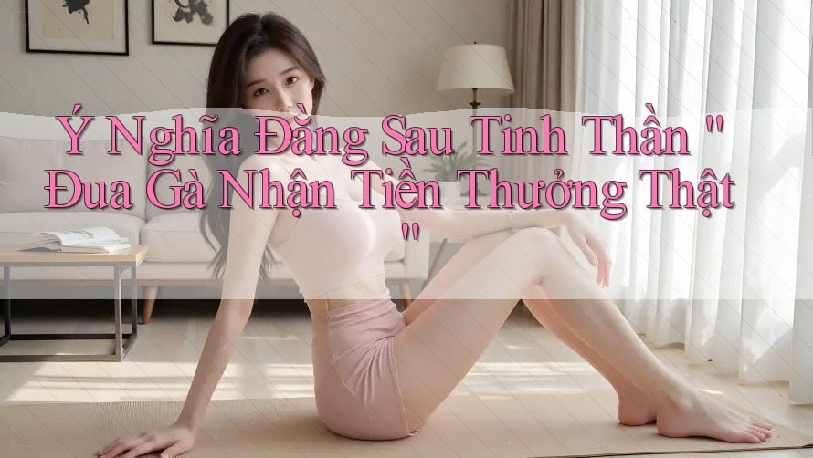 Ý Nghĩa Đằng Sau Tinh Thần “Đua Gà Nhận Tiền Thưởng Thật” Ý Nghĩa Đằng Sau Tinh Thần “Đua Gà Nhận Tiền Thưởng Thật”